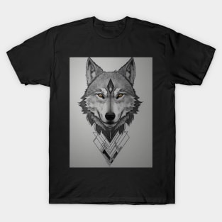 Wolfie Geometric Tatoo T-Shirt